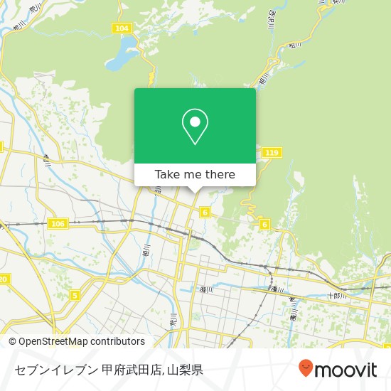 セブンイレブン 甲府武田店地図