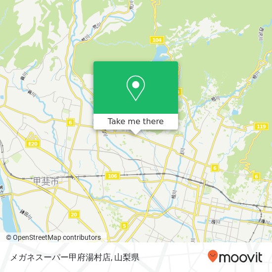 メガネスーパー甲府湯村店地図