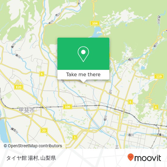 タイヤ館 湯村地図