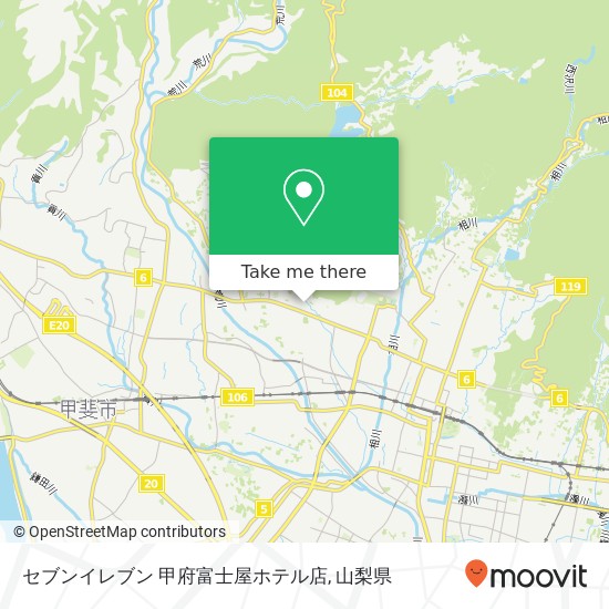 セブンイレブン 甲府富士屋ホテル店地図