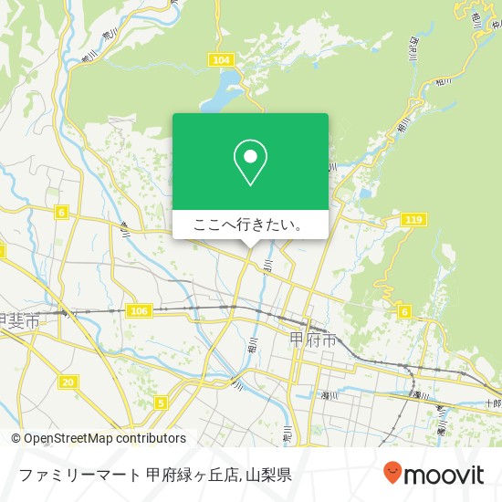 ファミリーマート 甲府緑ヶ丘店地図