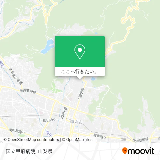 国立甲府病院地図
