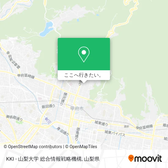 KKI - 山梨大学 総合情報戦略機構地図