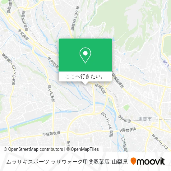 ムラサキスポーツ ラザウォーク甲斐双葉店地図