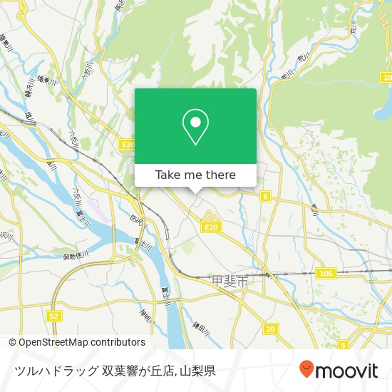 ツルハドラッグ 双葉響が丘店地図