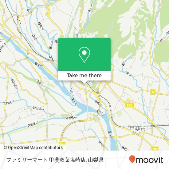 ファミリーマート 甲斐双葉塩崎店地図