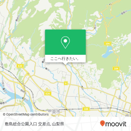 敷島総合公園入口 交差点地図
