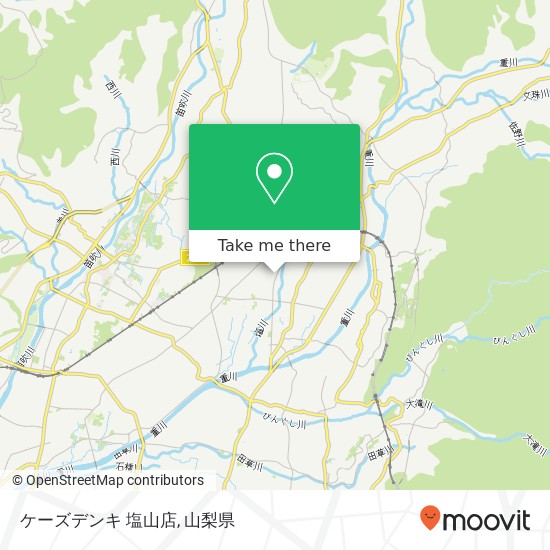ケーズデンキ 塩山店地図
