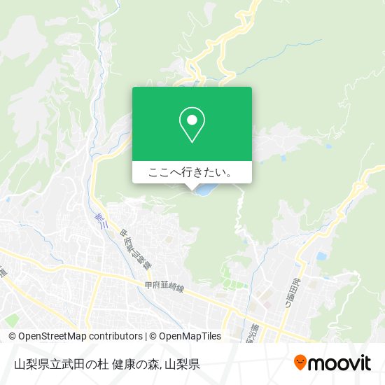 山梨県立武田の杜 健康の森地図