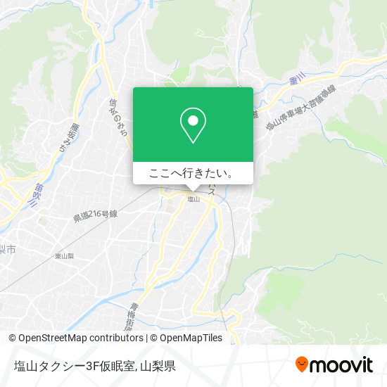 塩山タクシー3F仮眠室地図