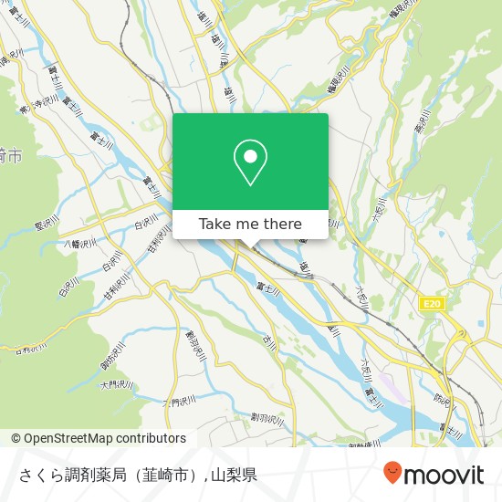 さくら調剤薬局（韮崎市）地図