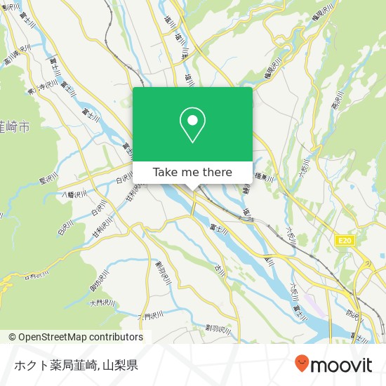 ホクト薬局韮崎地図