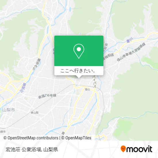 宏池荘 公衆浴場地図