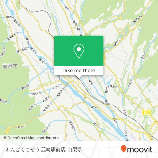 わんぱくこぞう 韮崎駅前店地図