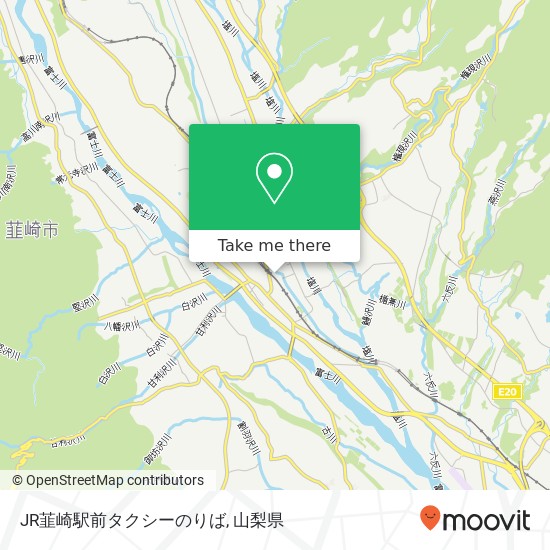 JR韮崎駅前タクシーのりば地図