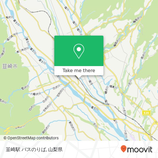 韮崎駅 バスのりば地図