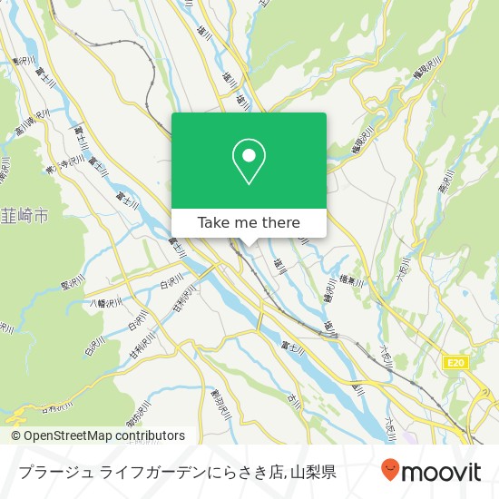 プラージュ ライフガーデンにらさき店地図