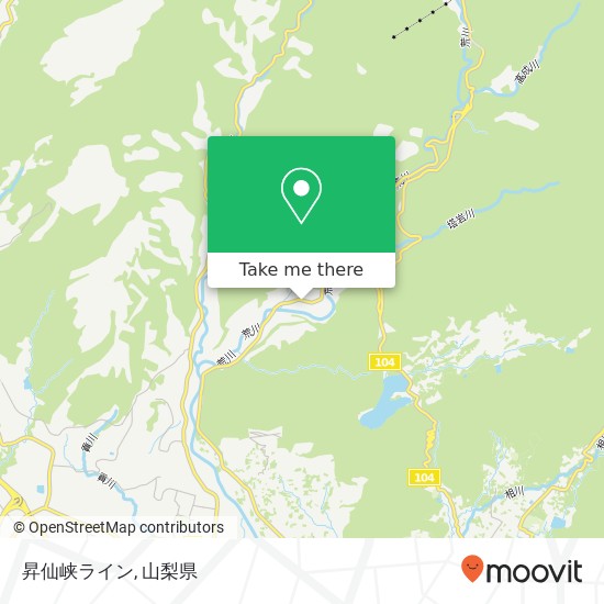昇仙峡ライン地図