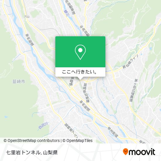 七里岩トンネル地図