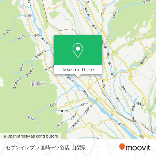 セブンイレブン 韮崎一ツ谷店地図