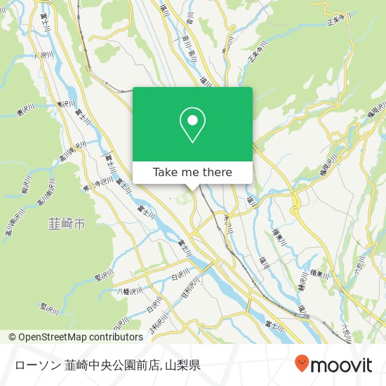 ローソン 韮崎中央公園前店地図