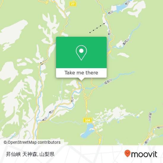 昇仙峡 天神森地図