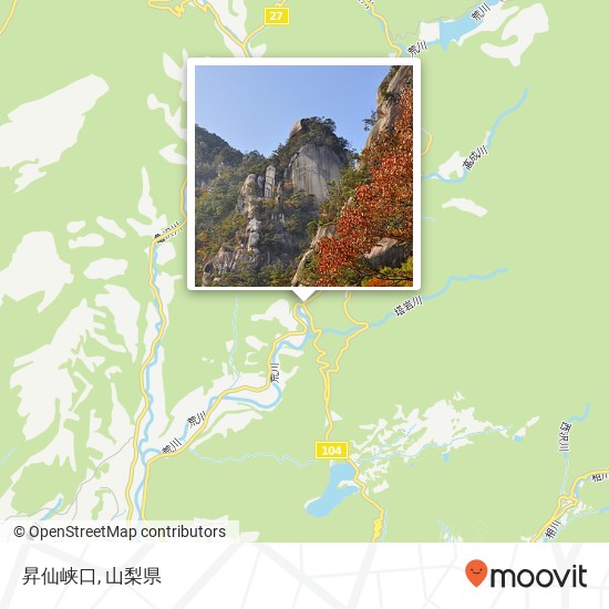昇仙峡口地図
