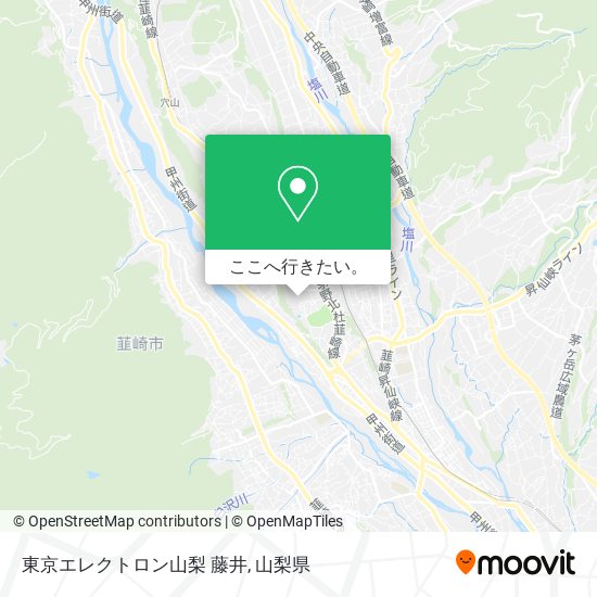東京エレクトロン山梨 藤井地図
