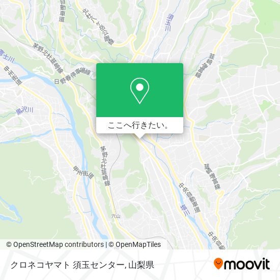 クロネコヤマト 須玉センター地図