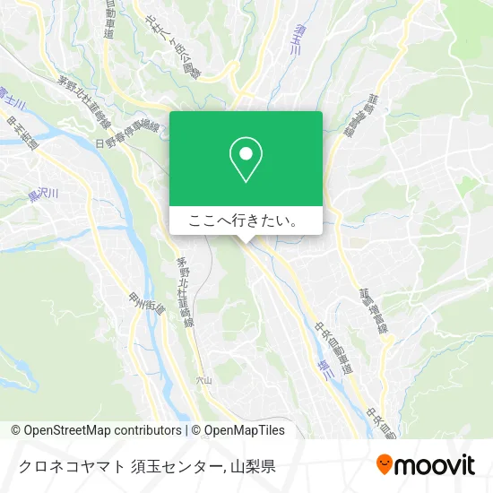 クロネコヤマト 須玉センター地図