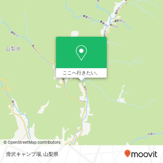 滑沢キャンプ場地図