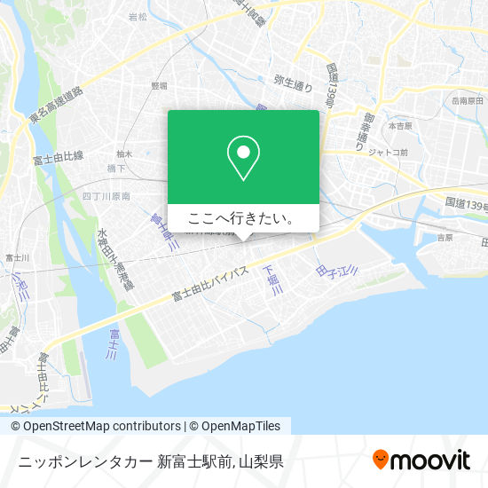ニッポンレンタカー 新富士駅前地図