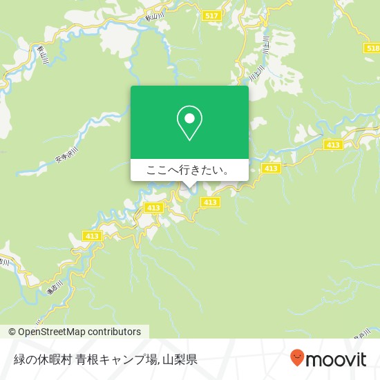 緑の休暇村 青根キャンプ場地図