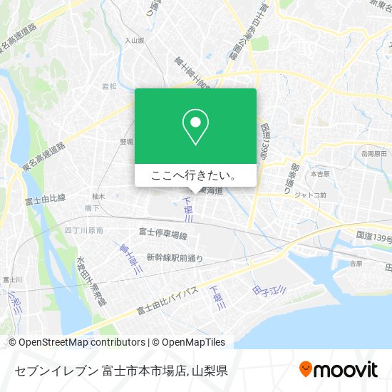 セブンイレブン 富士市本市場店地図