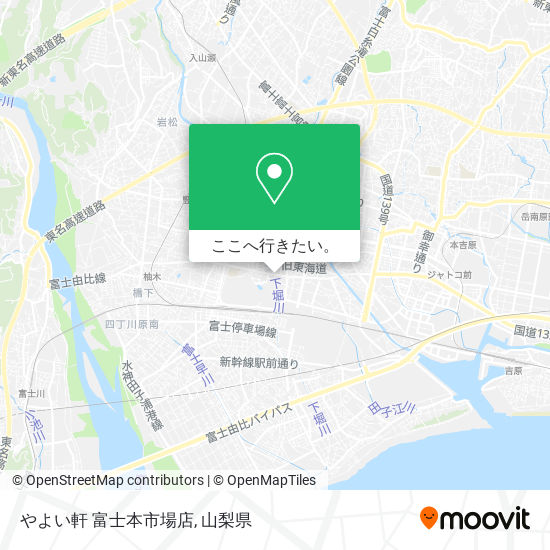 やよい軒 富士本市場店地図