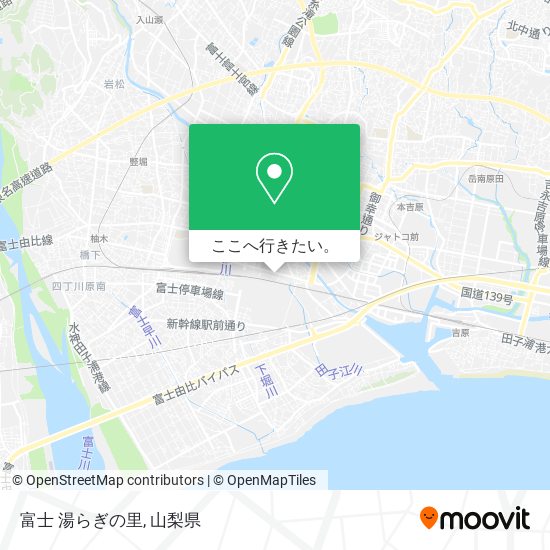 富士 湯らぎの里地図