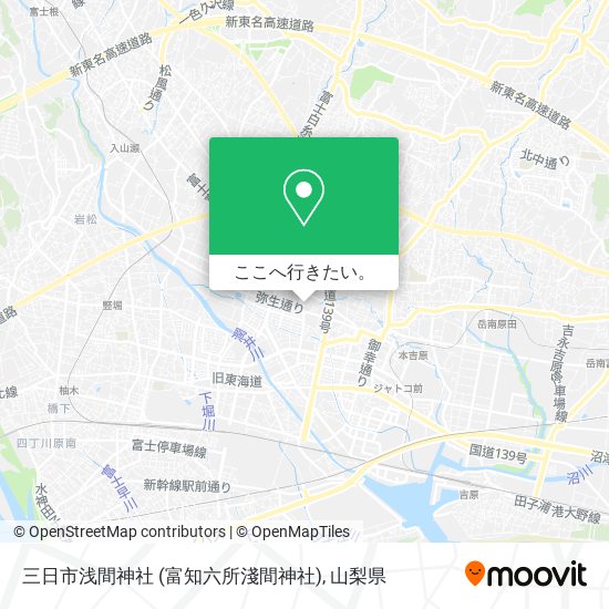 三日市浅間神社 (富知六所淺間神社)地図