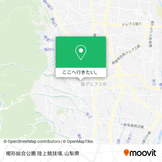 櫛形総合公園 陸上競技場地図