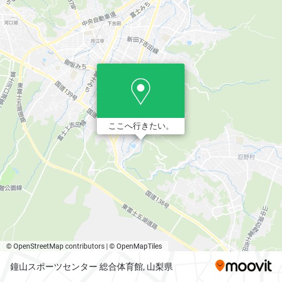 鐘山スポーツセンター 総合体育館地図