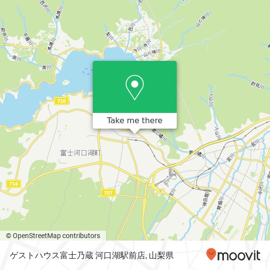 ゲストハウス富士乃蔵 河口湖駅前店地図