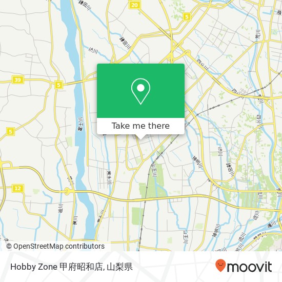 Hobby Zone 甲府昭和店地図