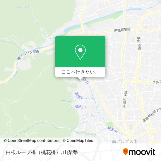 白根ループ橋（桃花橋）地図