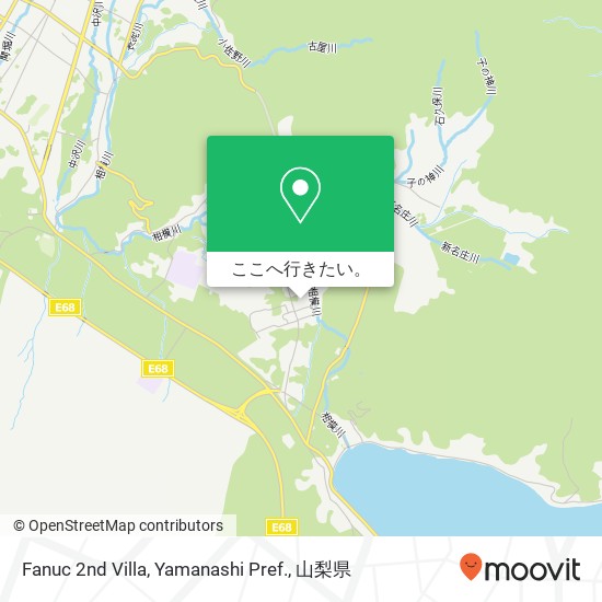 Fanuc 2nd Villa, Yamanashi Pref.地図