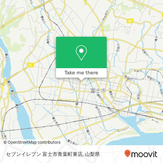 セブンイレブン 富士市青葉町東店地図