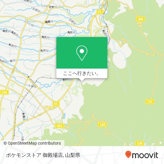 ポケモンストア 御殿場店地図