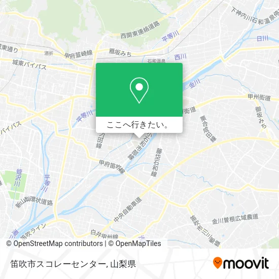 笛吹市スコレーセンター地図