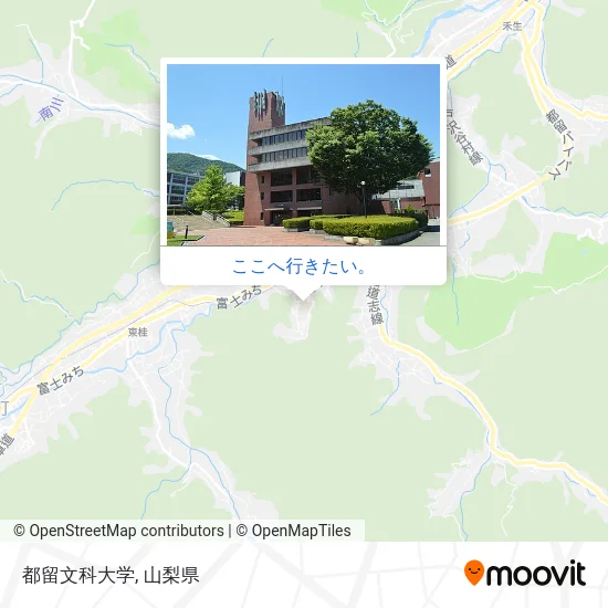 都留文科大学地図