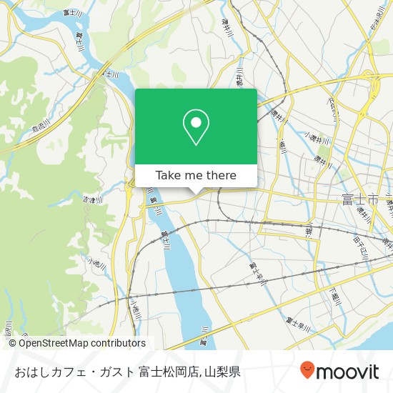 おはしカフェ・ガスト 富士松岡店地図