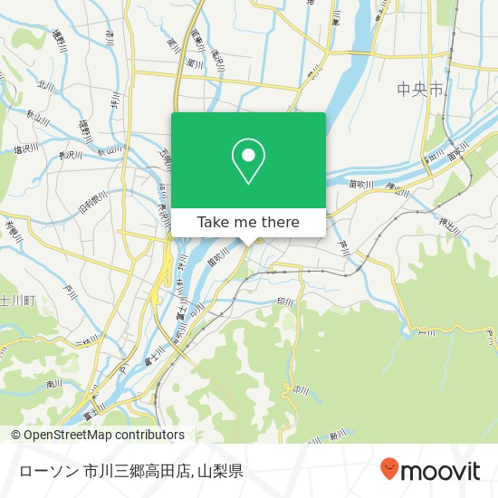 ローソン 市川三郷高田店地図