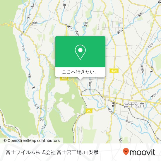 富士フイルム株式会社 富士宮工場地図